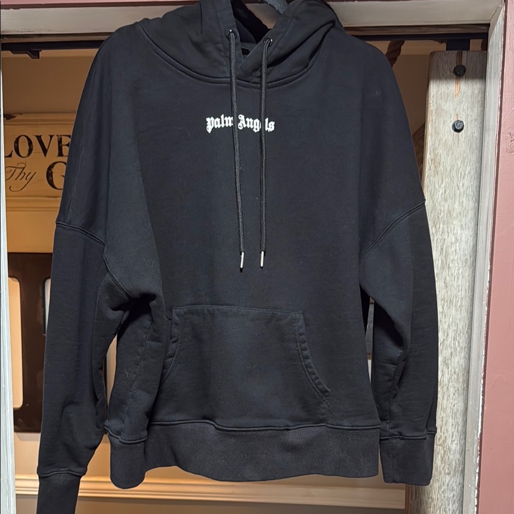Palm Angels Black Logo Hoodie